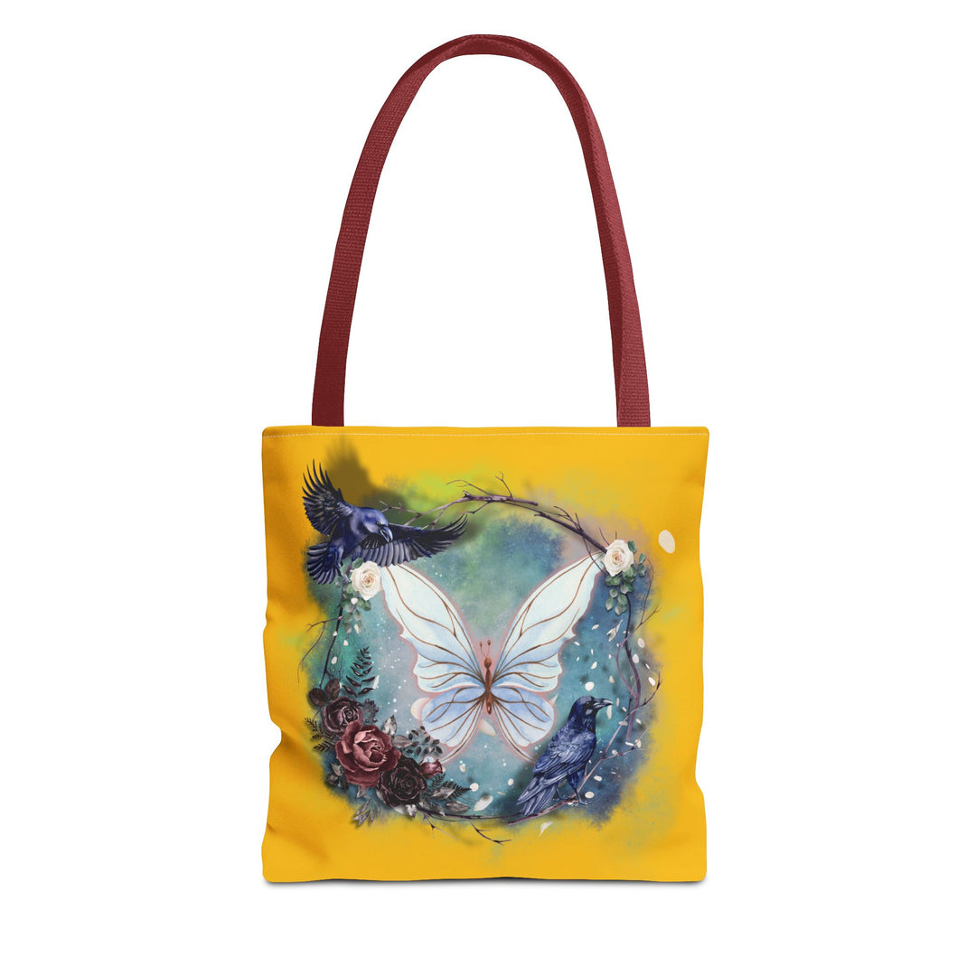 Ethereal Butterfly Tote Bag Bags Printify 13" × 13'' Red