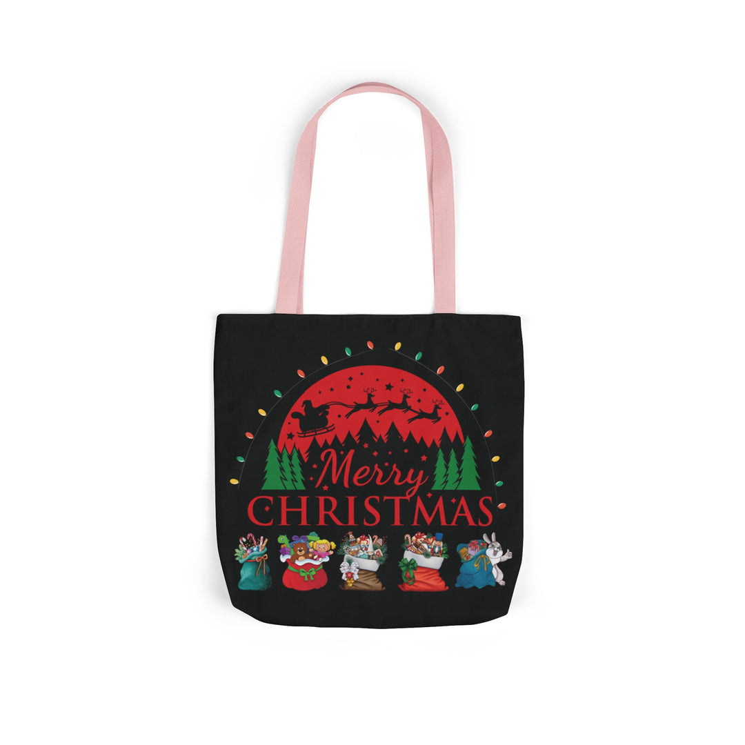 Merry Christmas Tote Bag Accessories Printify 16" × 16'' Light Pink