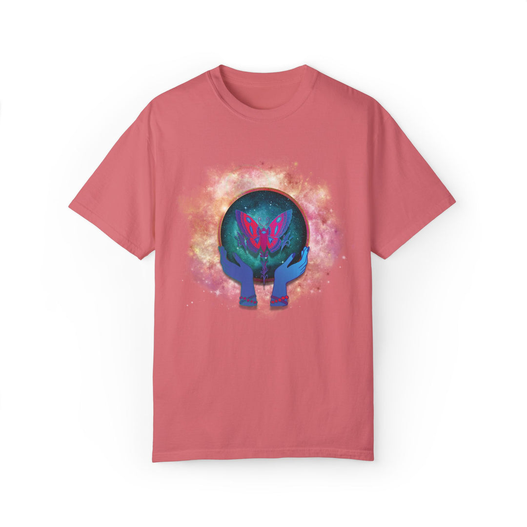 Mystical T-shirt with Cosmic Butterfly T-Shirt Printify Watermelon S