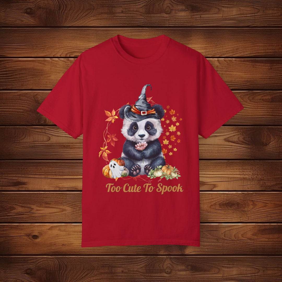 Too Cute to Spook: Panda Halloween T-Shirt