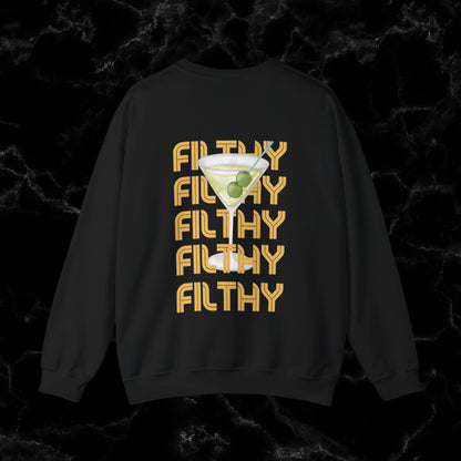 Filthy Martini Sweatshirt | Double side Print - Girls Night Out Sweatshirt S Black 