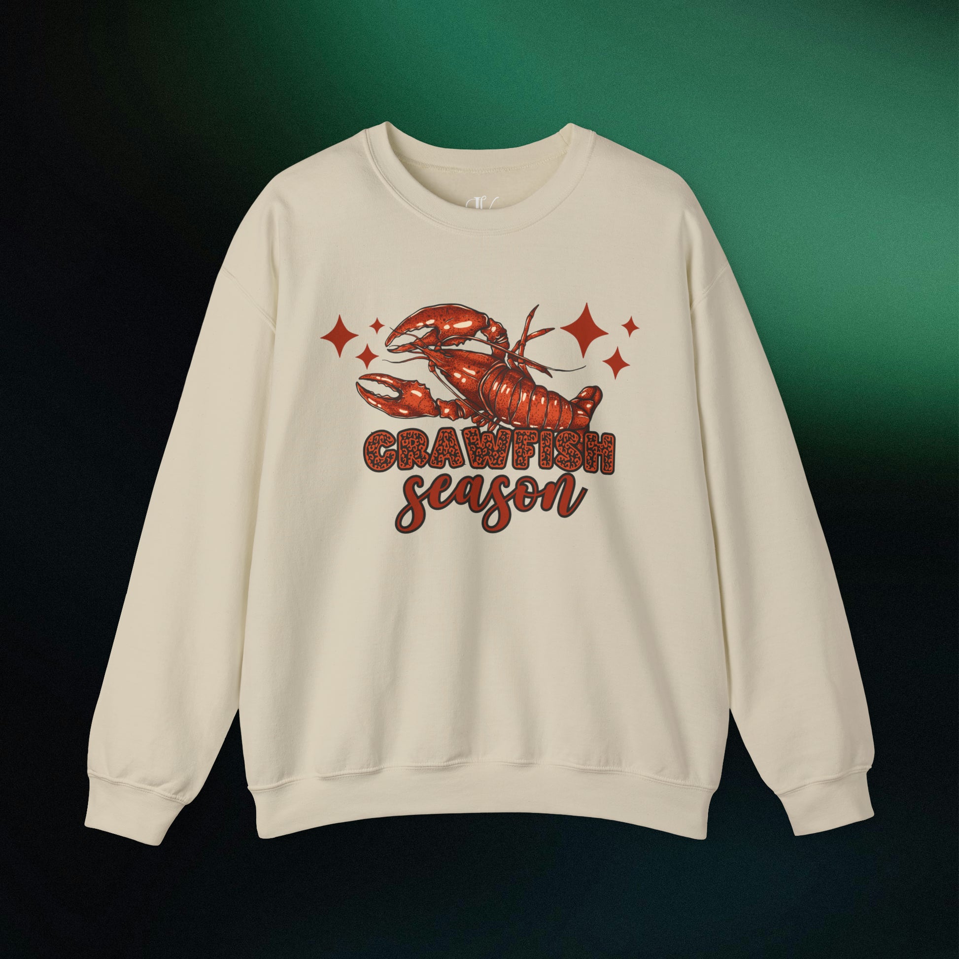 Celebrate Crawfish Season: Mardi Gras Sweatshirt, Crawfish Lovers Sweater, Louisiana Crew Tee | Crawfish Season Apparel - Embrace the Flavor and Fun of the Season with Stylish Crawfish-Themed Wear! Sweatshirt S Sand 