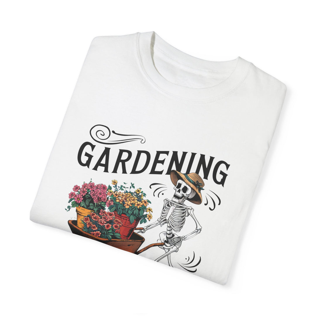 Skeleton Gardening T-shirt T-Shirt Printify