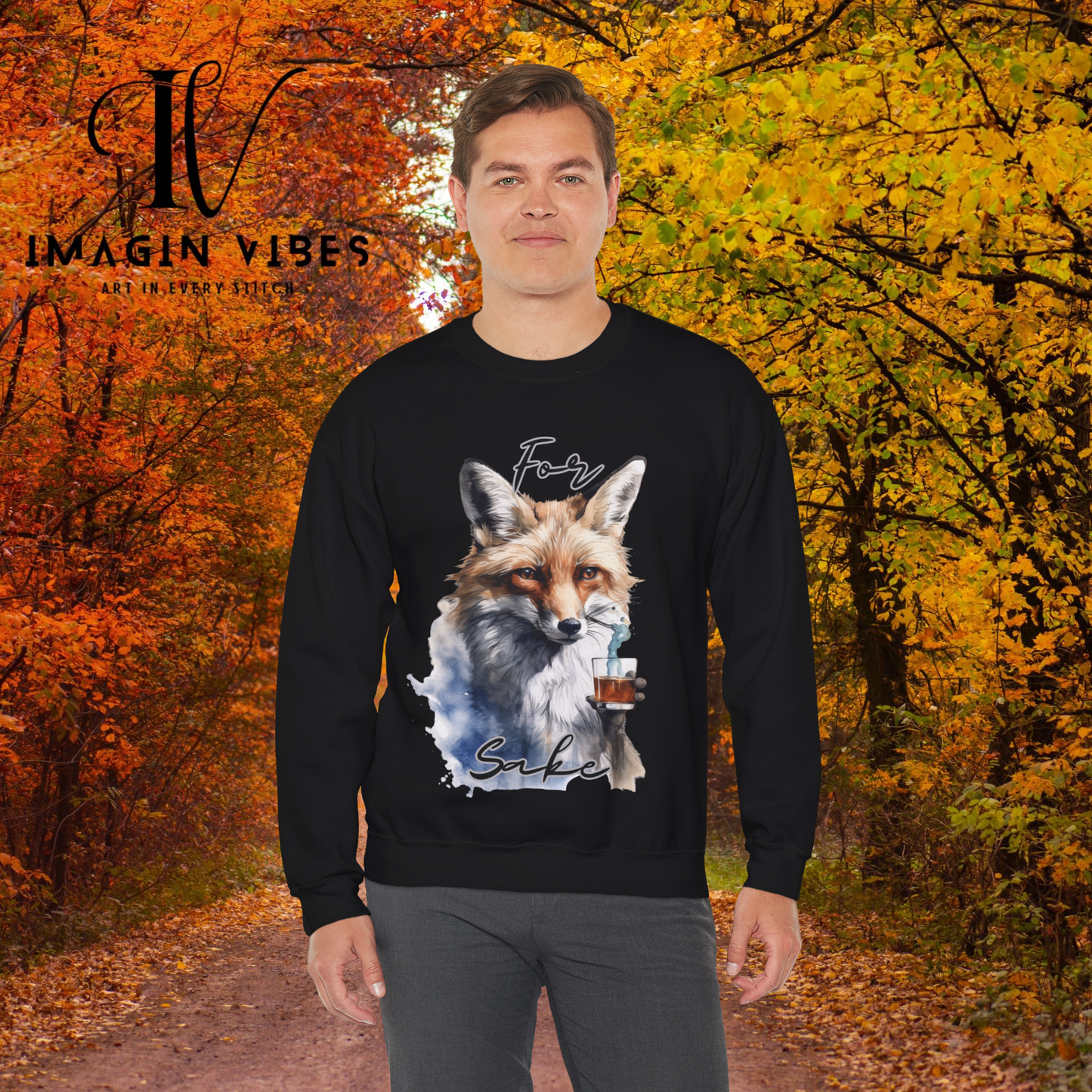For Fox Sake: Funny Fox Sweatshirt | Gift for Fox Lover | Animal Lover Shirt - Cute Fox Gift for Nature Enthusiasts Sweatshirt   
