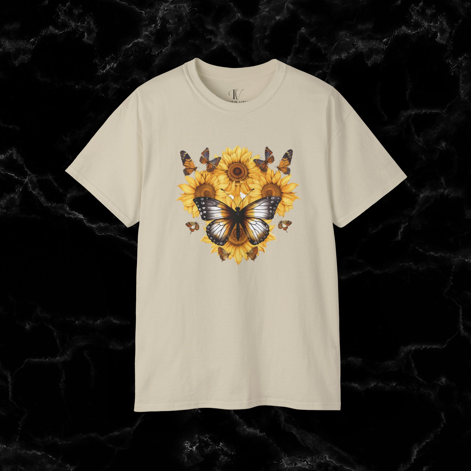 Sunflower Shirt - A Floral Tee, Garden Shirt, and Women's Fall Shirt with Nature-Inspired Design T-Shirt Sand S 
