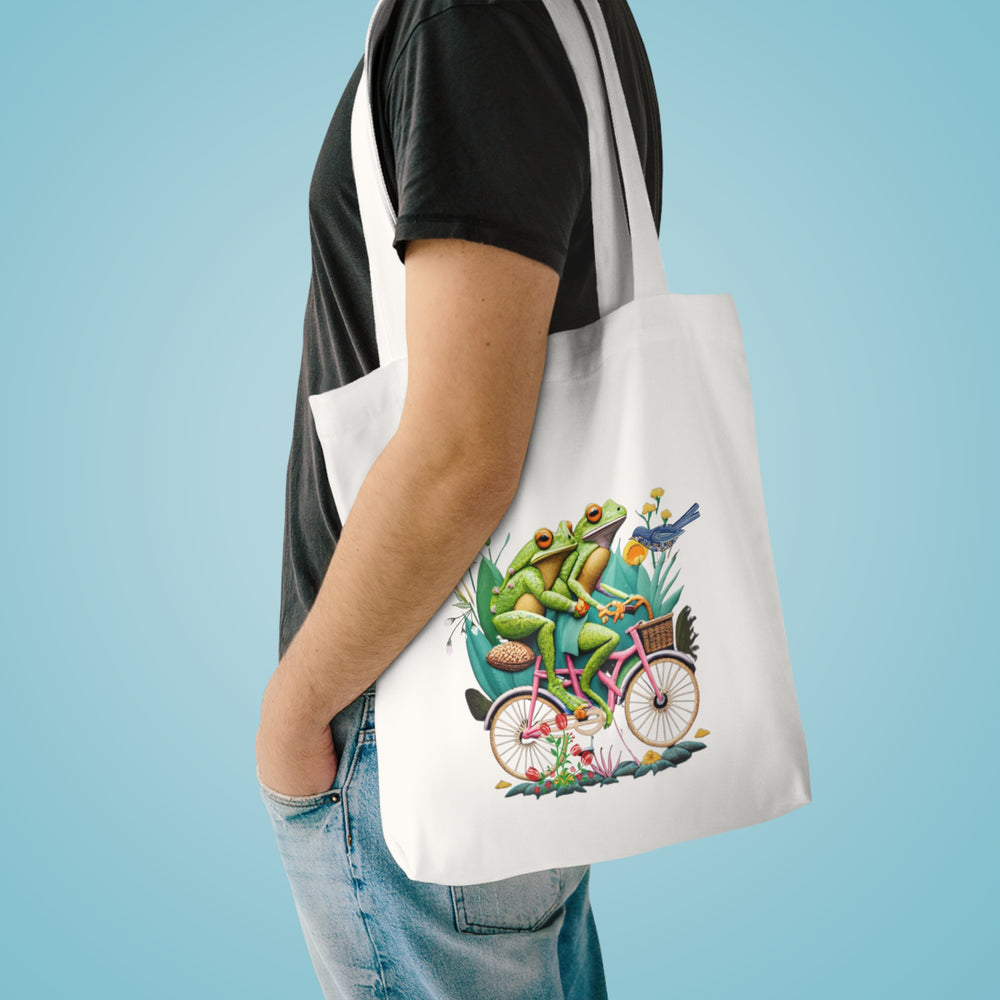 Froggy Tandem Tote – Pedal into Whimsy Bags Printify