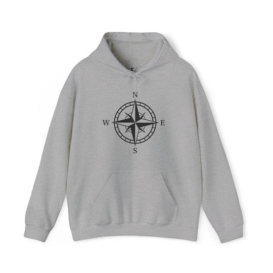 "Explore the World" Adventure Hoodie Hoodie Printify Sport Grey S