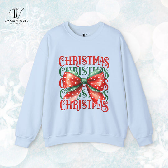 Christmas Coquette Bow Sweatshirt