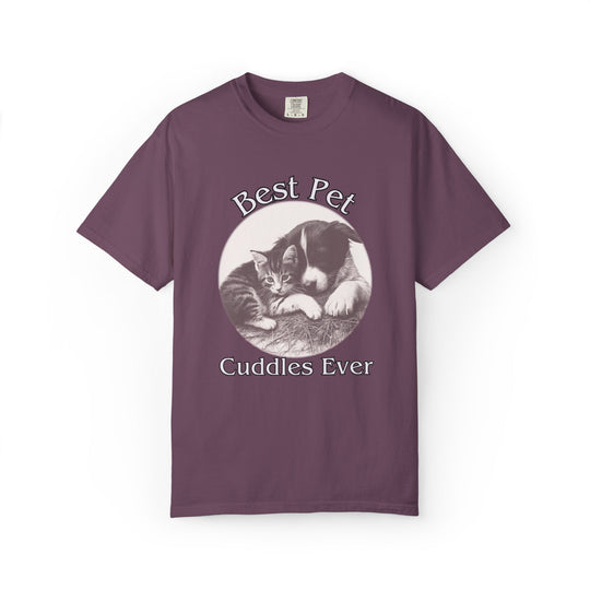 "Best Pet Cuddles Ever" T-Shirt T-Shirt Printify Berry S