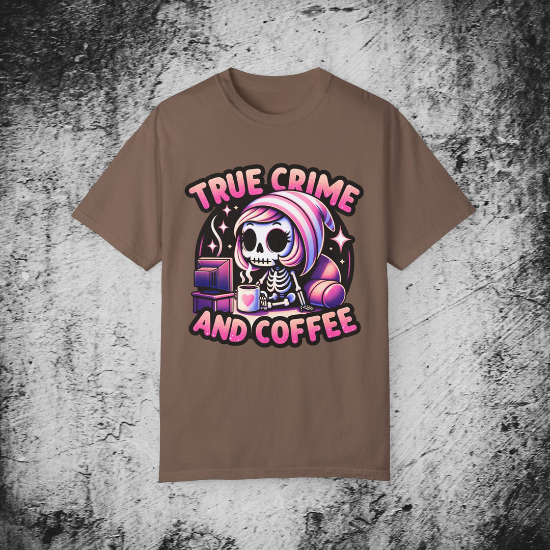 True Crime and Coffee: Skeleton T-Shirt