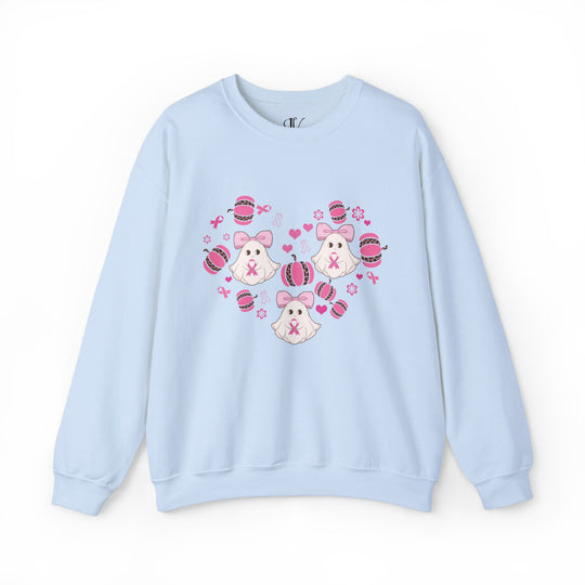 Ghosts and Pumpkins Breast Cancer Support Sweatshirt