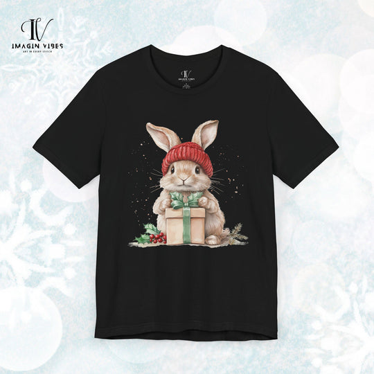 Cute Boho Winter Watercolor Bunny T-Shirt