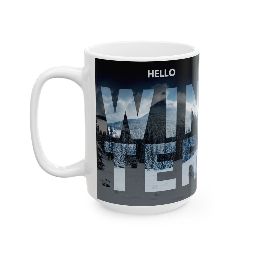 Hello Winter Ceramic Mug