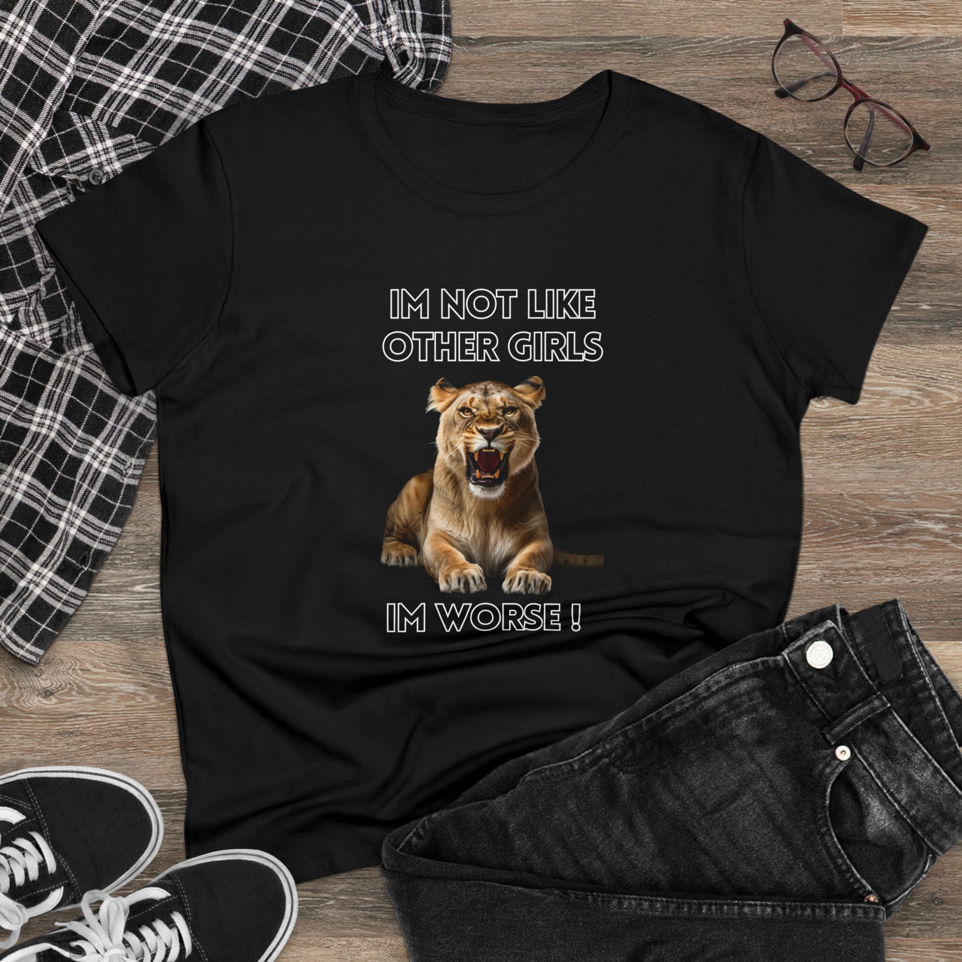 Angry Lion Funny T-Shirt | Im Not Like Other Girls T-Shirt   