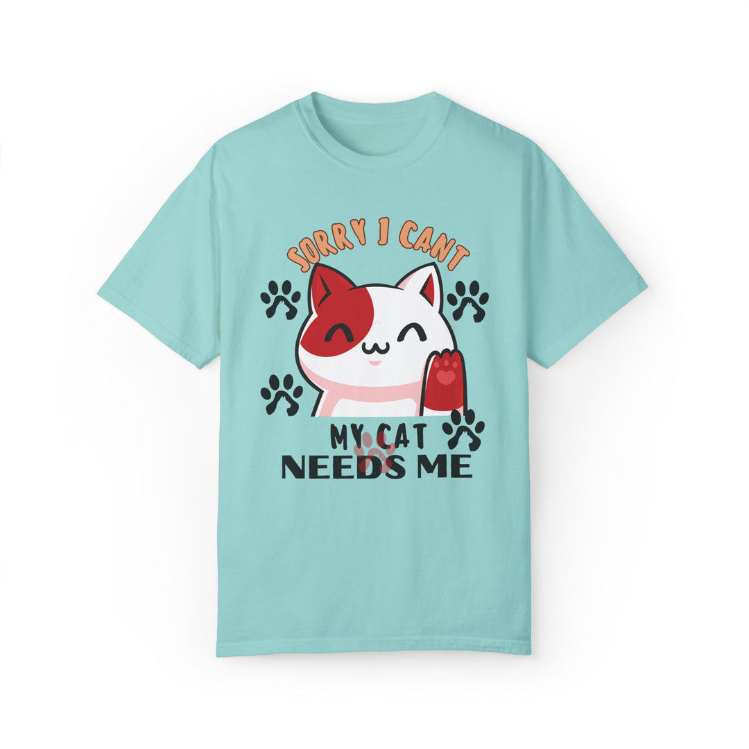 Cat Lover T-shirt - Playful & Cute T-Shirt Printify Chalky Mint S