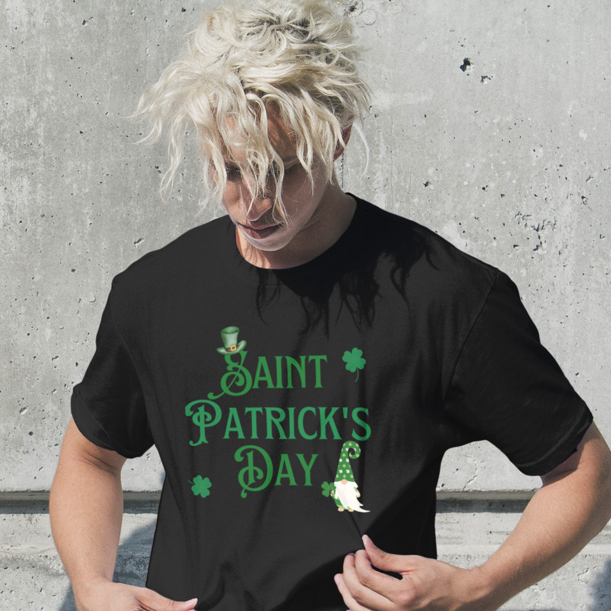 Saint Patrick's Day Shirt - St. Paddy's Day Lucky Irish Shamrock Leaf Clover Flag Beer T-Shirt T-Shirt   