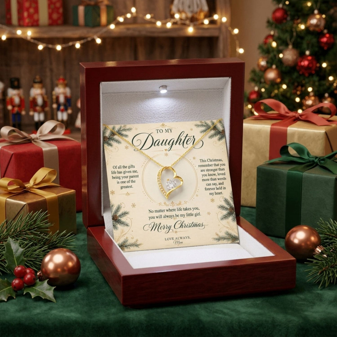To My Daughter – Christmas Forever Love Necklace
