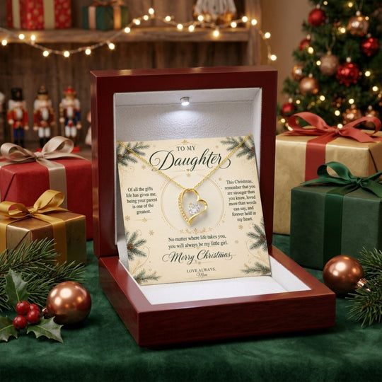 To My Daughter – Christmas Forever Love Necklace