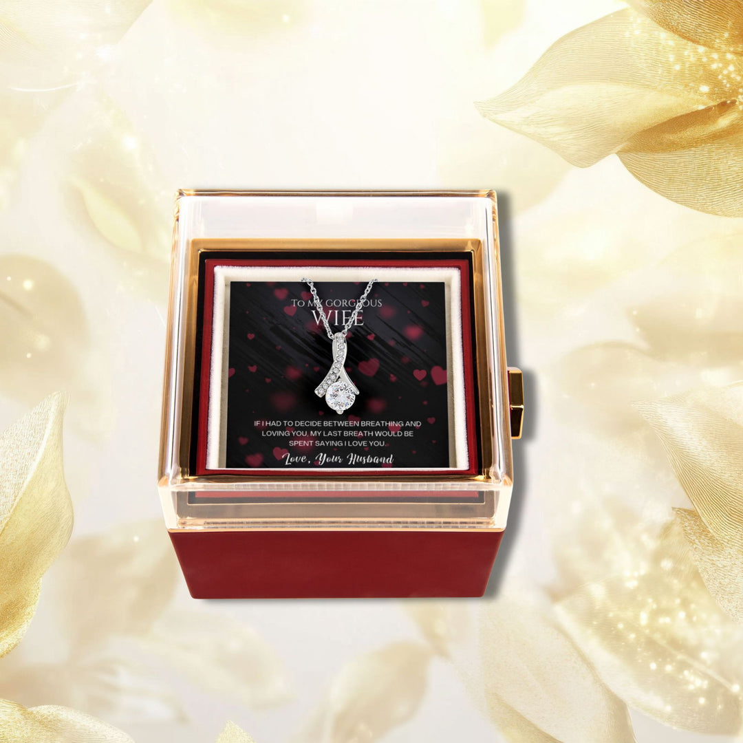 To My Gorgeous Wife - Beautiful Gift Set - Rotating Rose Gift Box -SSW276