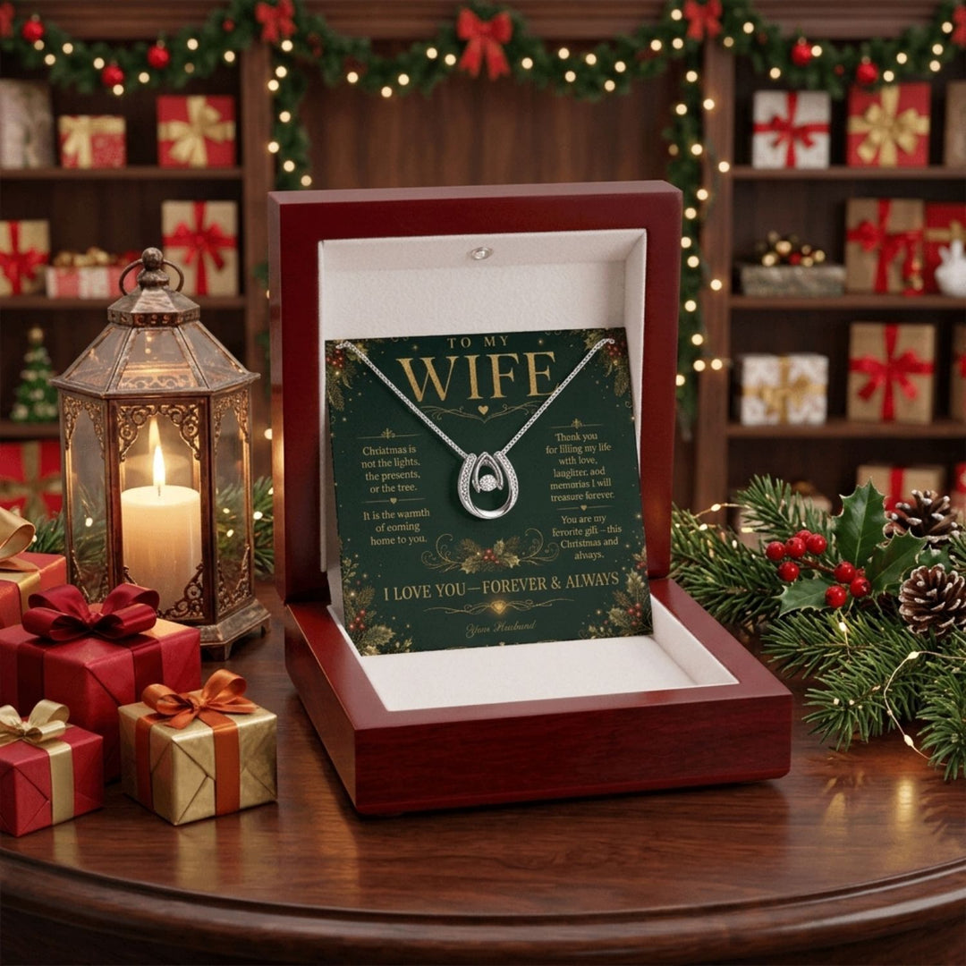 To My Wife – Christmas Alluring Beauty Dancing Stone Necklace