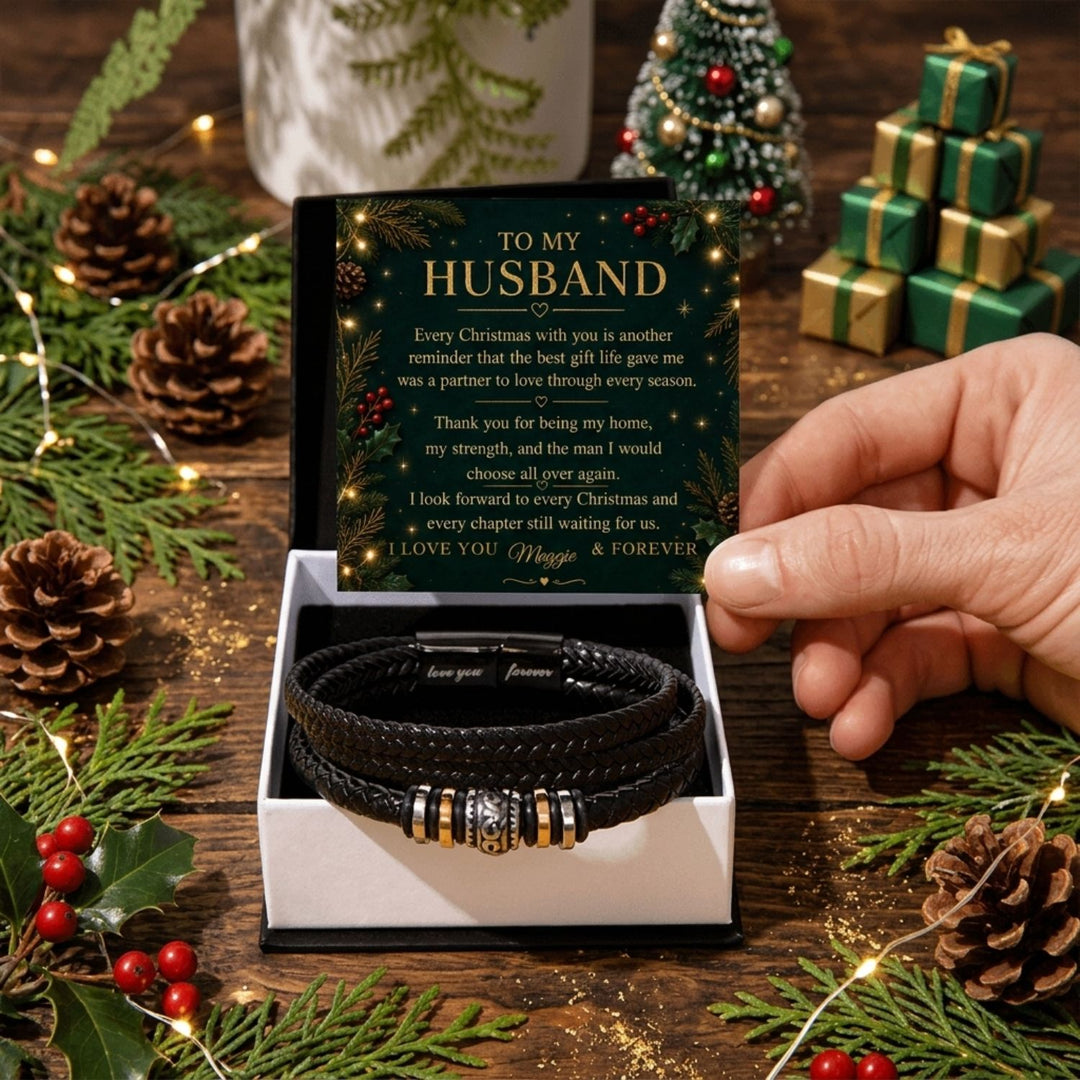 To My Husband – Christmas Love You Forever Bracelet