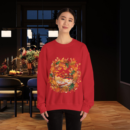 Hello Autumn Sweatshirt | Fall Design | Fall Seasonal Sweatshirt | Autumn Cottagecore Sweater Sweatshirt   