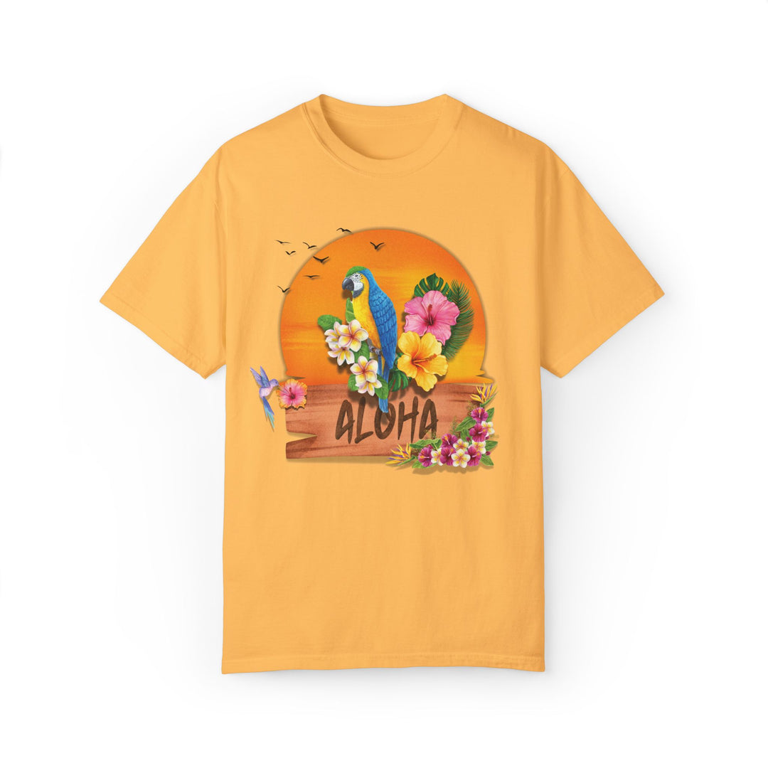 Tropical Parrot Aloha T-shirt T-Shirt Printify Citrus S