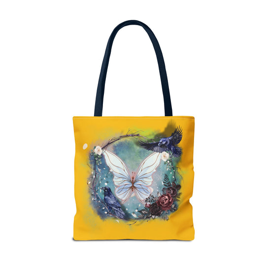 Ethereal Butterfly Tote Bag Bags Printify 18" × 18'' Navy