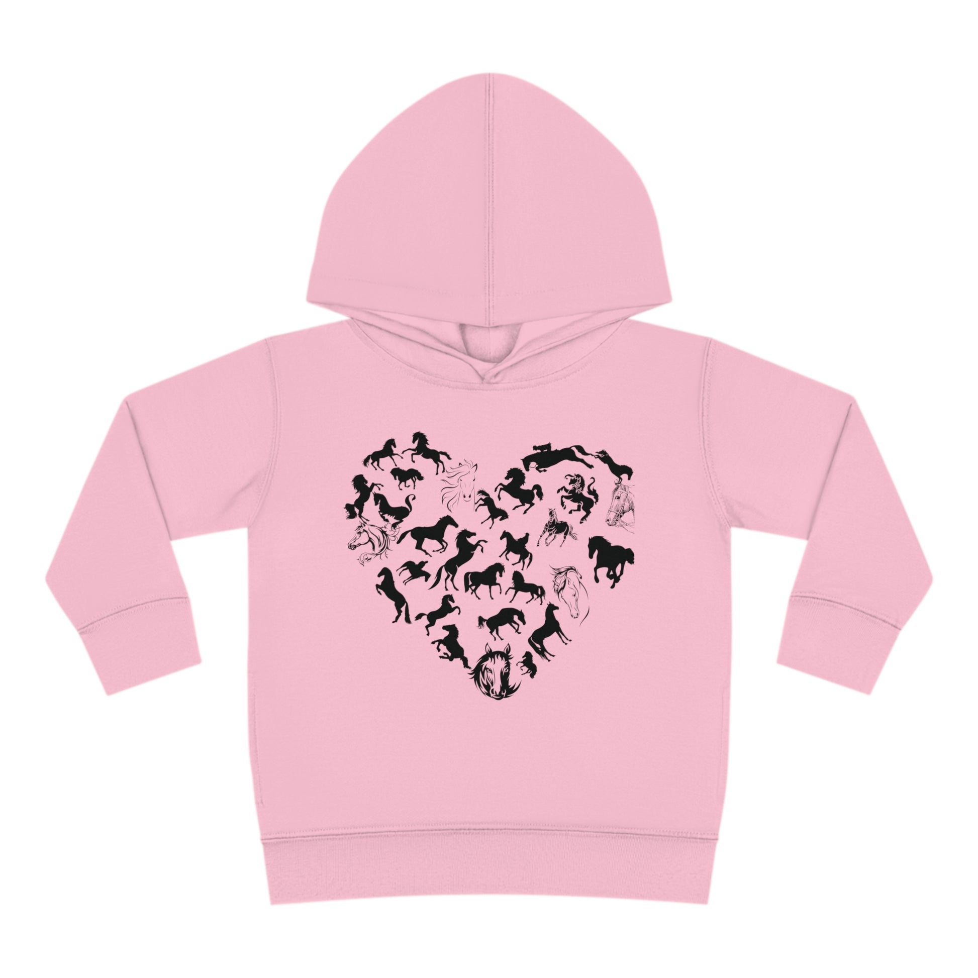 Horse Heart Hoodie | Horse Lover Tee - Horses Heart Toddler - Horse Lover Gift - Horse Toddler Shirt - Equestrian Tee - Gift for Horse Owner Kids clothes Pink 2T 