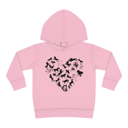 Horse Heart Hoodie | Horse Lover Tee - Horses Heart Toddler - Horse Lover Gift - Horse Toddler Shirt - Equestrian Tee - Gift for Horse Owner Kids clothes Pink 2T 