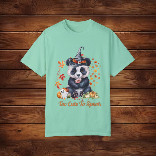 Too Cute to Spook: Panda Halloween T-Shirt