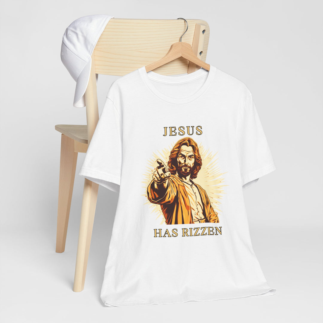 Spreading the Joy: Jesus Has Risen T-Shirt (ImaginVibes) T-Shirt White XS 
