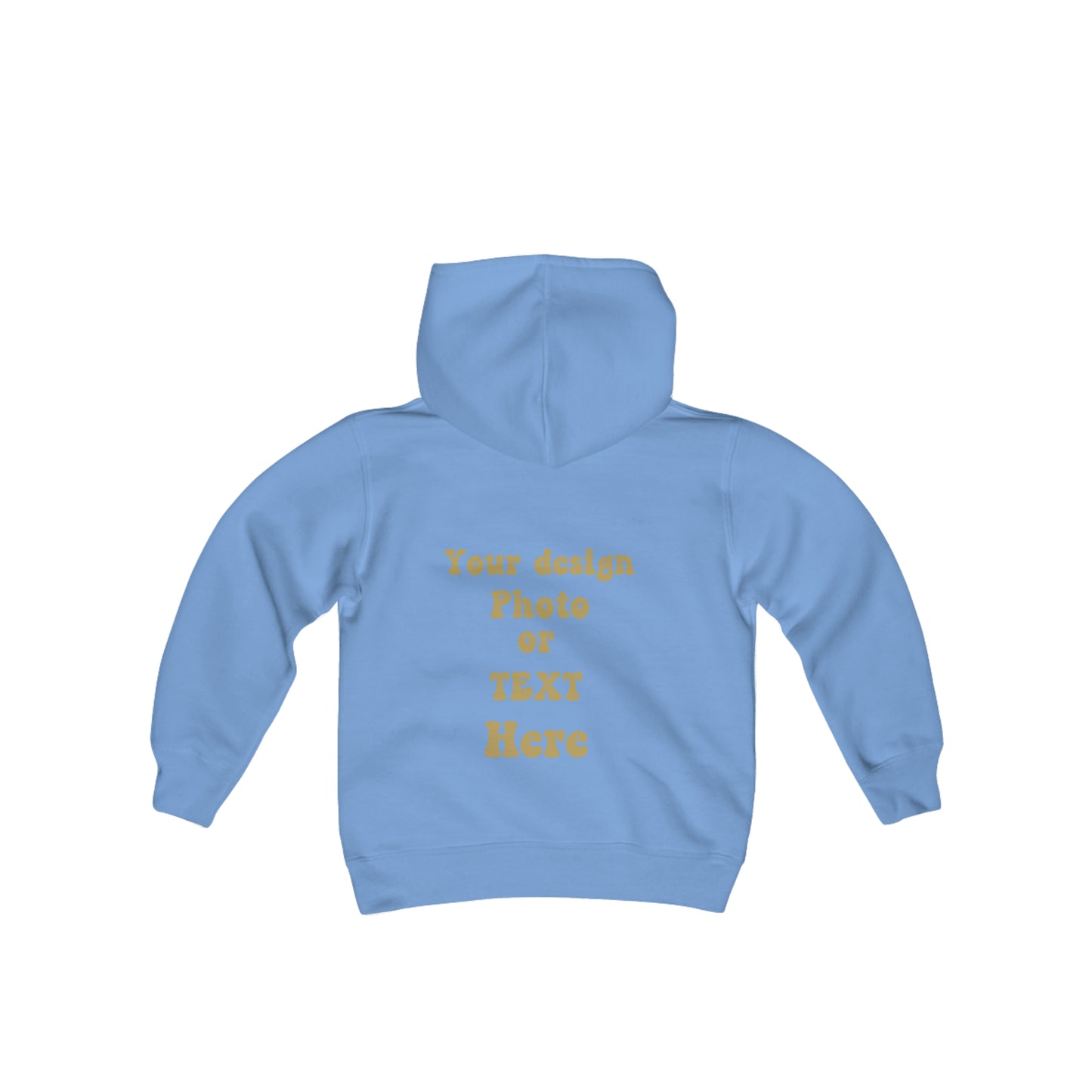 Youth Heavy Blend Hooded Sweatshirt - Personalize It with Text and Photo Kids clothes   