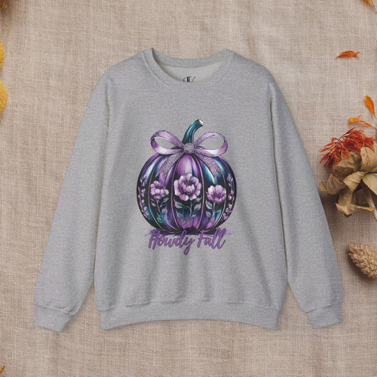 Howdy Fall: Coquette Pumpkin Sweatshirt