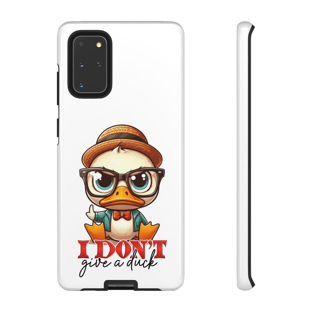 Funny Duck Tough Case Phone Case - I Don't Give a Duck Phone Case Printify