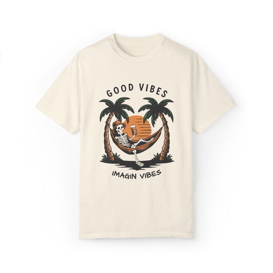 Skeleton Good Vibes T-shirt T-Shirt Printify Ivory S