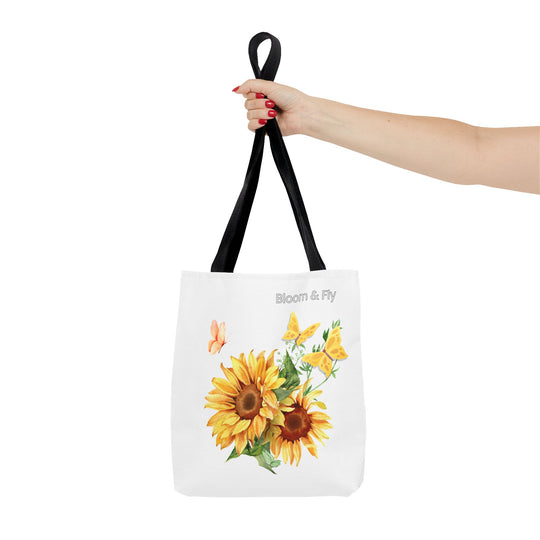 Sunflower Tote Bag - Nature Lover's Floral Shopping Bag Bags Printify