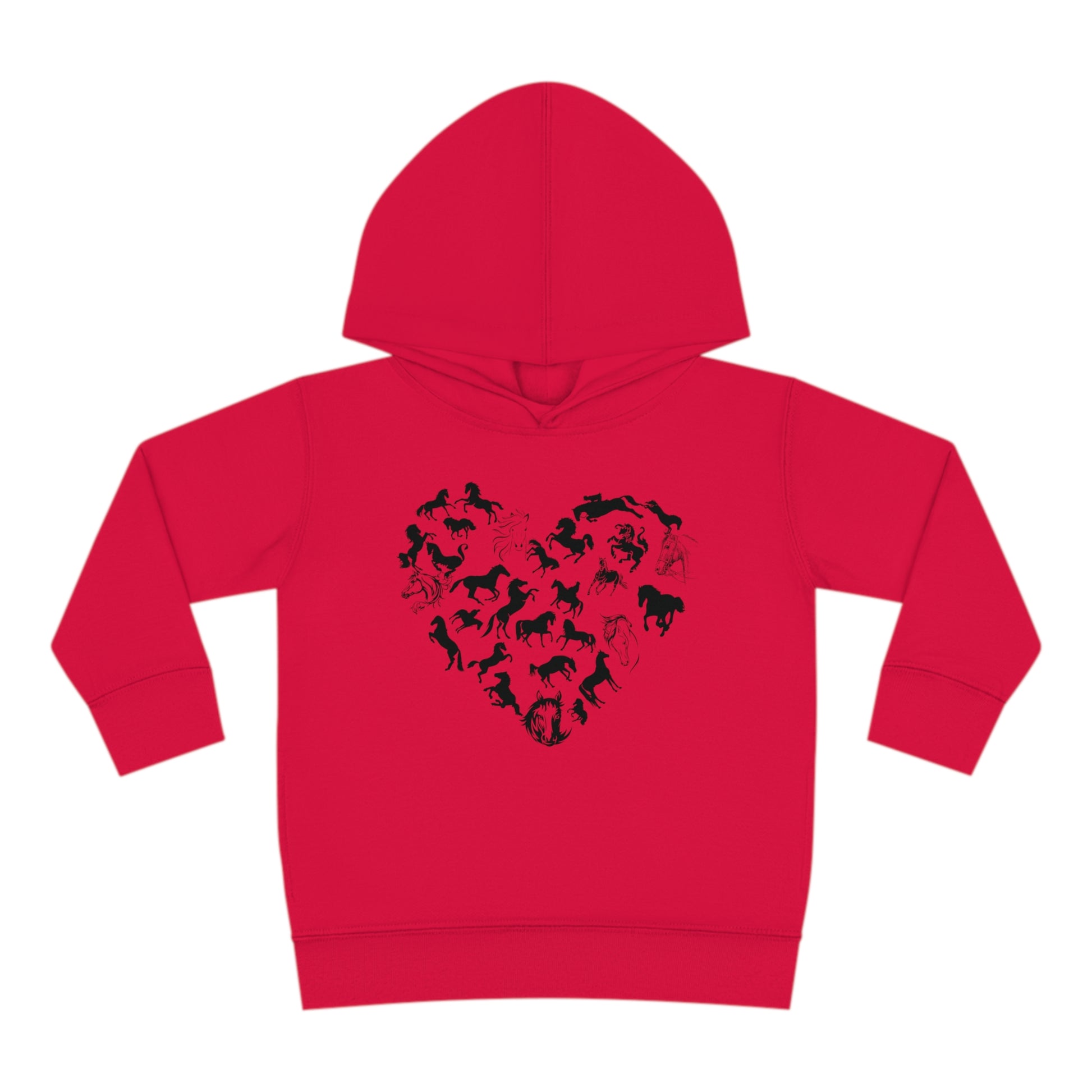 Horse Heart Hoodie | Horse Lover Tee - Horses Heart Toddler - Horse Lover Gift - Horse Toddler Shirt - Equestrian Tee - Gift for Horse Owner Kids clothes Red 2T 