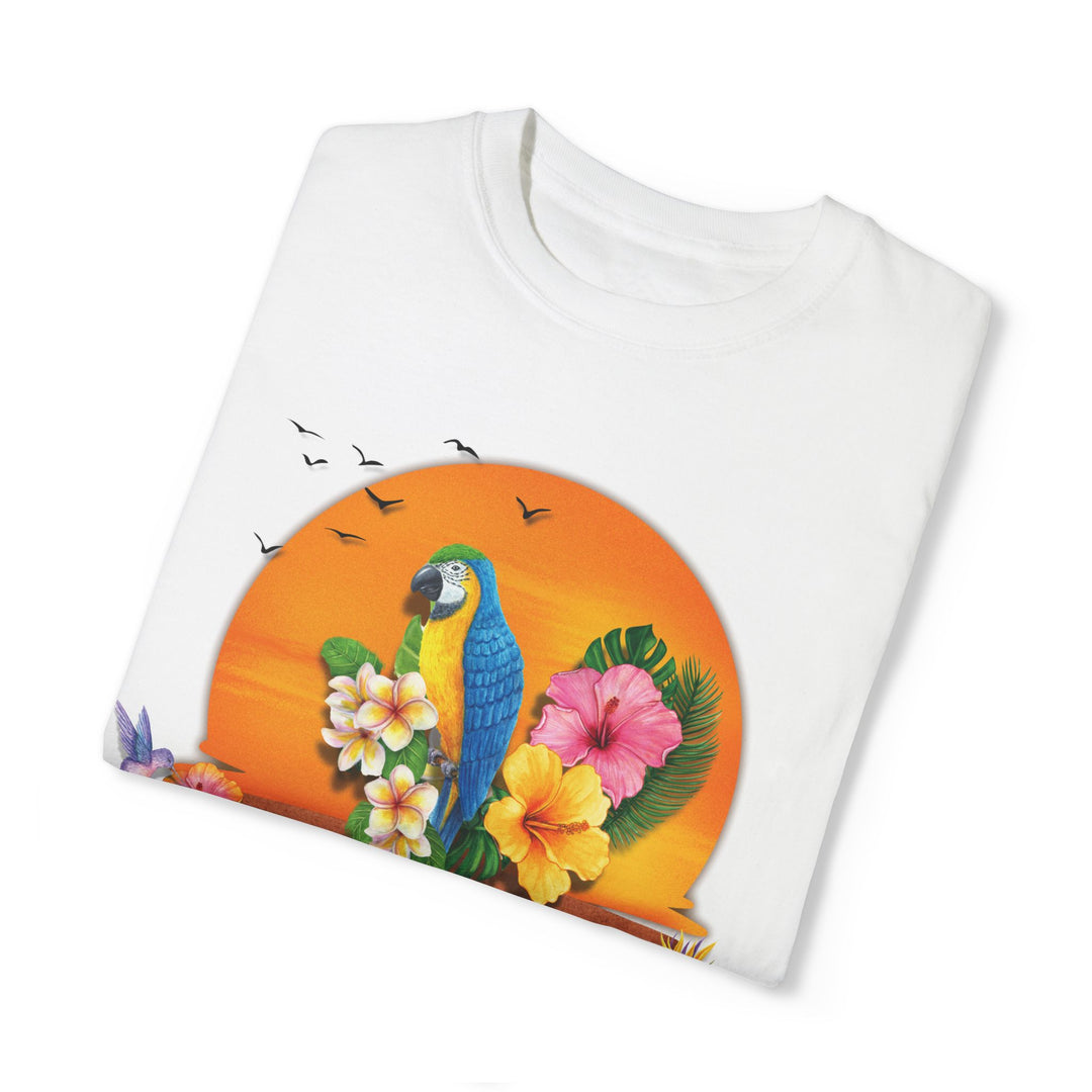 Tropical Parrot Aloha T-shirt T-Shirt Printify