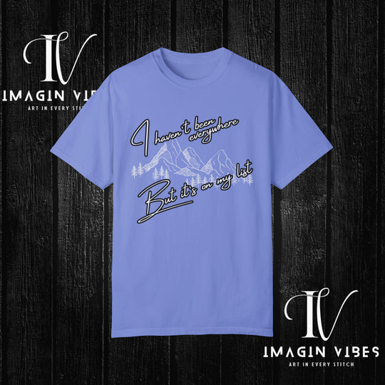 ImaginVibes: Wanderlust List: World Traveler T-Shirt T-Shirt Flo Blue S 