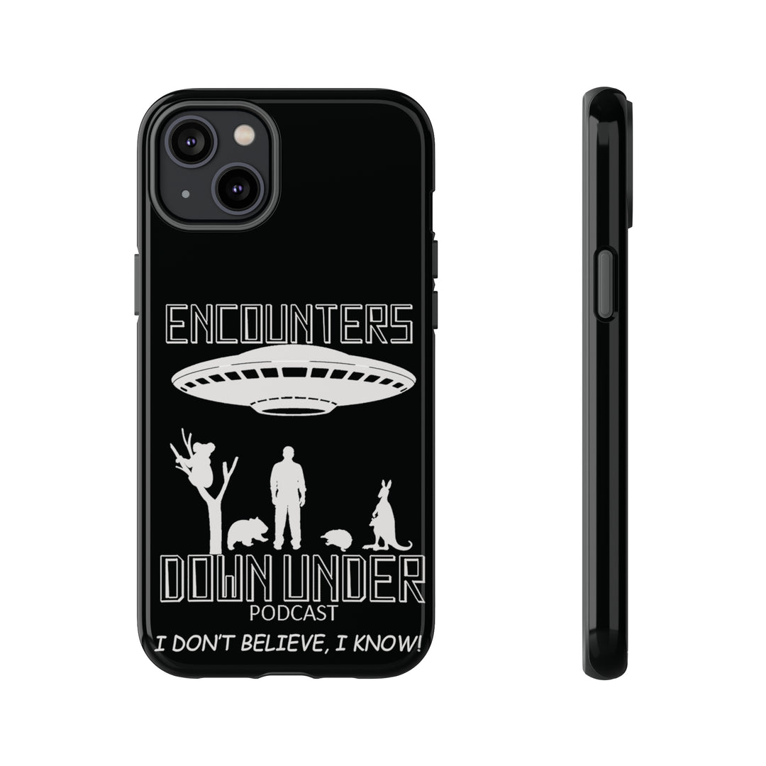 Encounters Down Under Podcast Tough Cases - Protect Your Tech Phone Case iPhone 14 Plus Glossy 