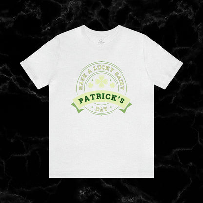 Lucky Saint Patrick's Day Shirt - St. Paddy's Day Lucky Irish Shamrock Leaf Clover Flag Beer T-Shirt T-Shirt Ash XS 