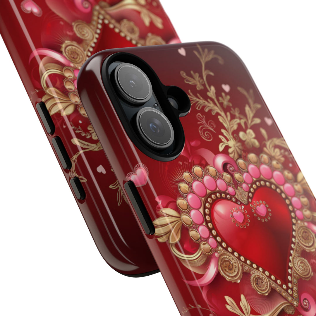 Phone Cases - Romantic Heart Design for Valentine's Day Phone Case Printify