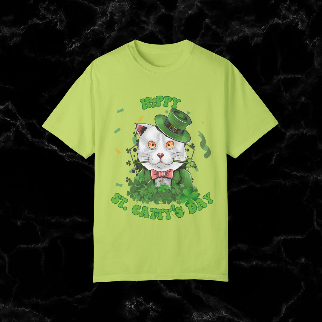 Meow-gic! Happy St. Catty's Day T-Shirt by ImaginVibes T-Shirt Kiwi 4XL 