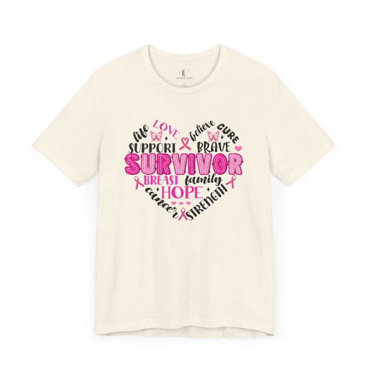 Breast Cancer Survivor Heart T-Shirt