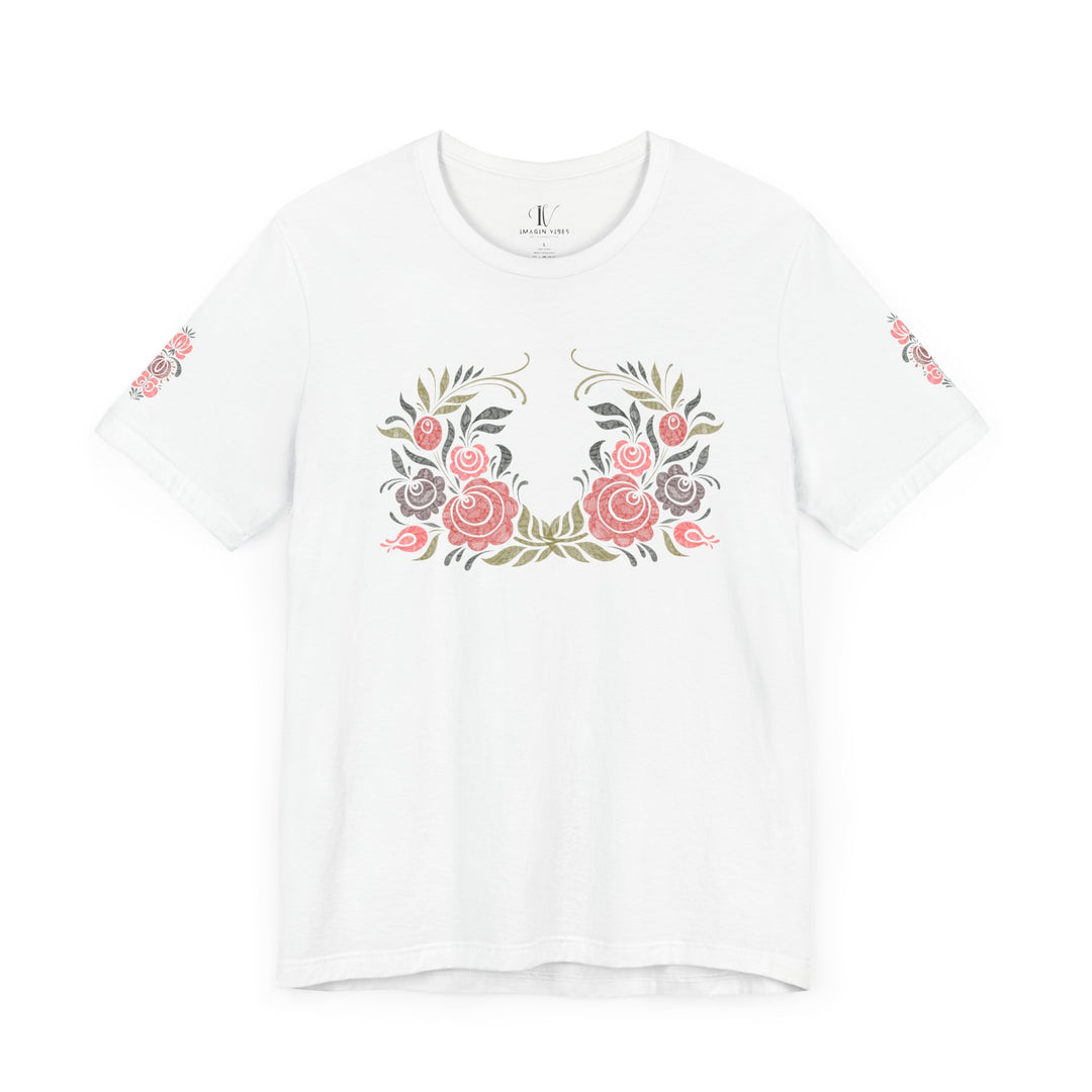 Folk Art T-Shirt T-Shirt Printify White XS