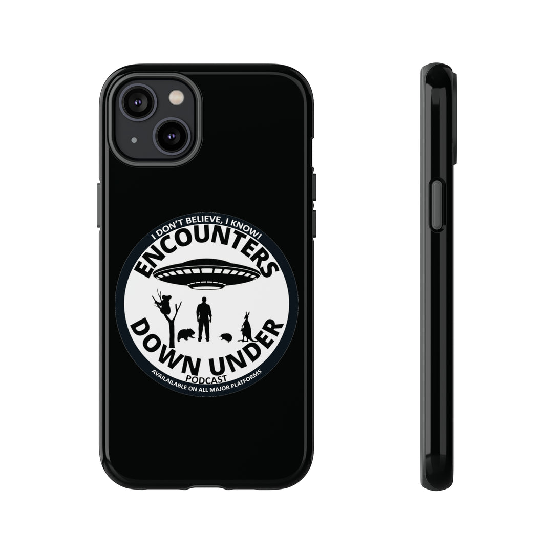 Encounters Down Under Podcast Tough Cases - Protect Your Tech with Podcast Swag Phone Case iPhone 14 Plus Glossy 