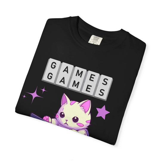 Kawaii Cat Games T-Shirt T-Shirt Printify