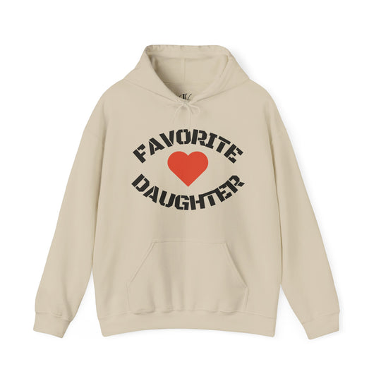 Favorite Daughter Hoodie Hoodie Printify Sand S