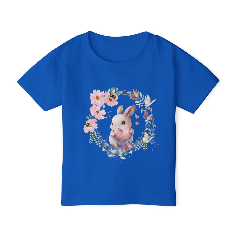 Bunny Floral Toddler T-shirt Kids clothes Printify Royal 2T